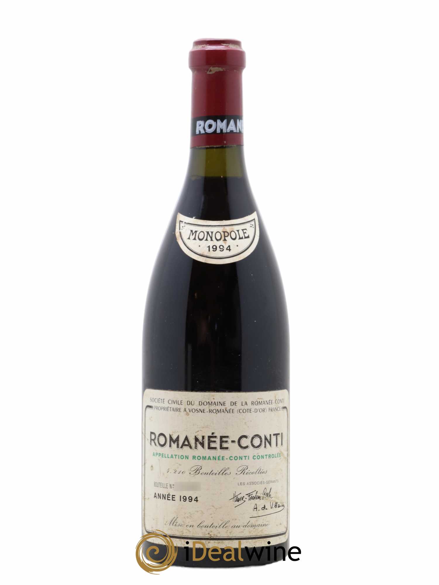 Romanée-Conti Grand Cru Domaine de la Romanée-Conti  1994 - Lot de 1 Bouteille