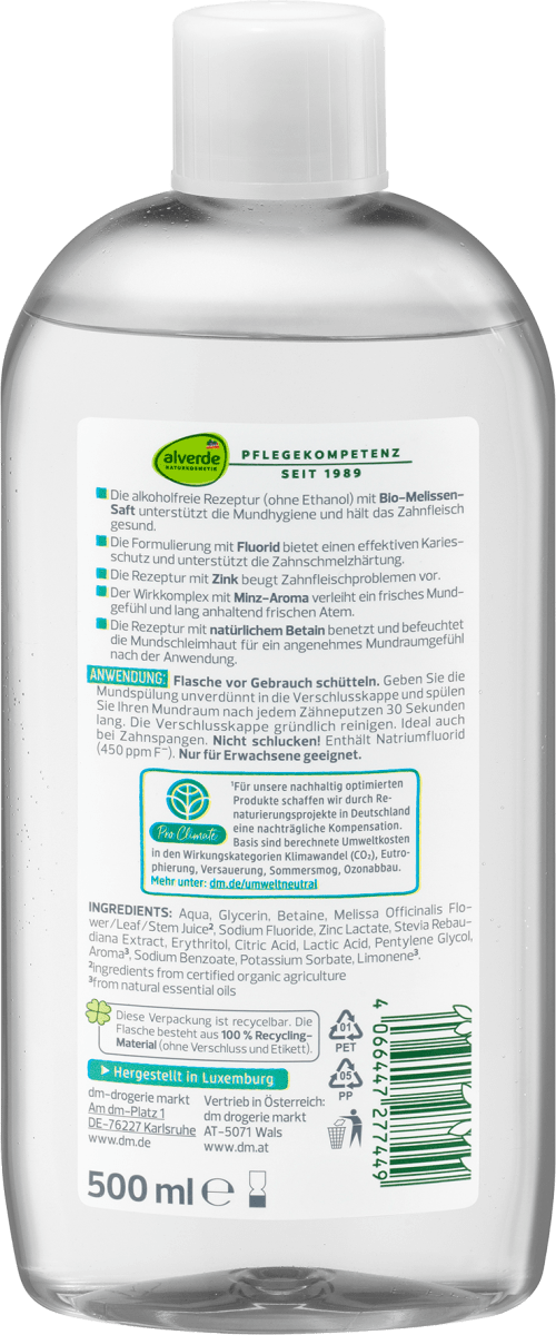 Mundspülung 5in1 Bio-Melisse, 500 ml