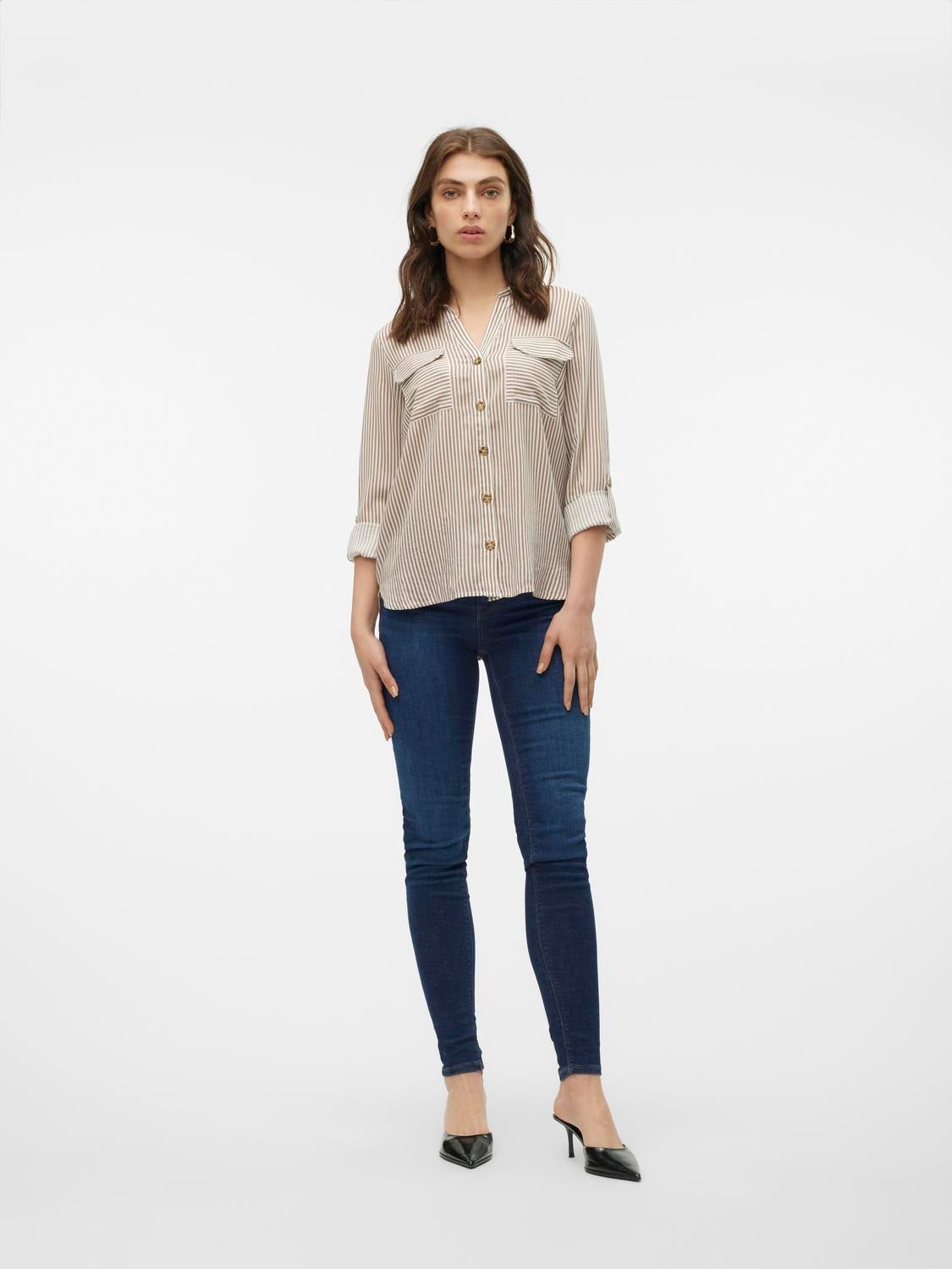 VMLUX Mid Rise Slim Fit Jeans