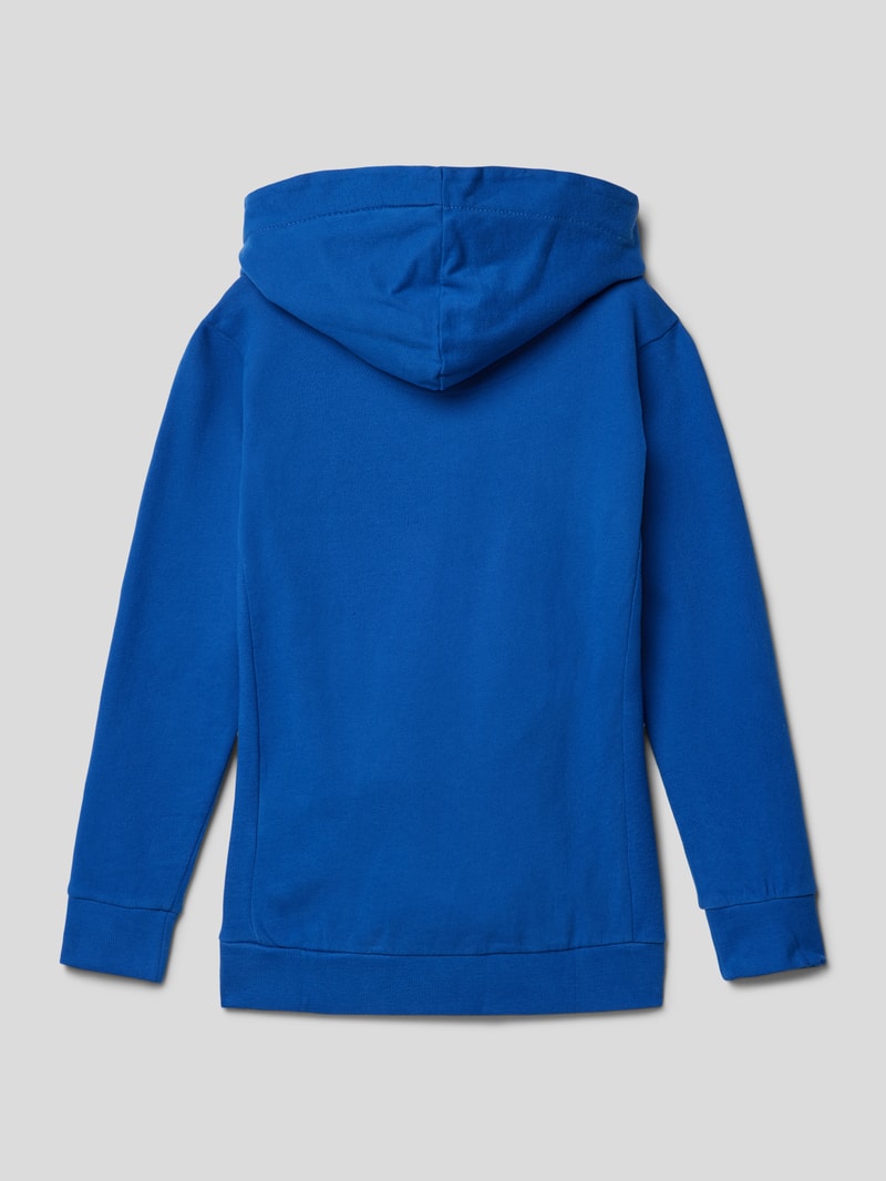 Hoodie mit Logo-Print in royalblau