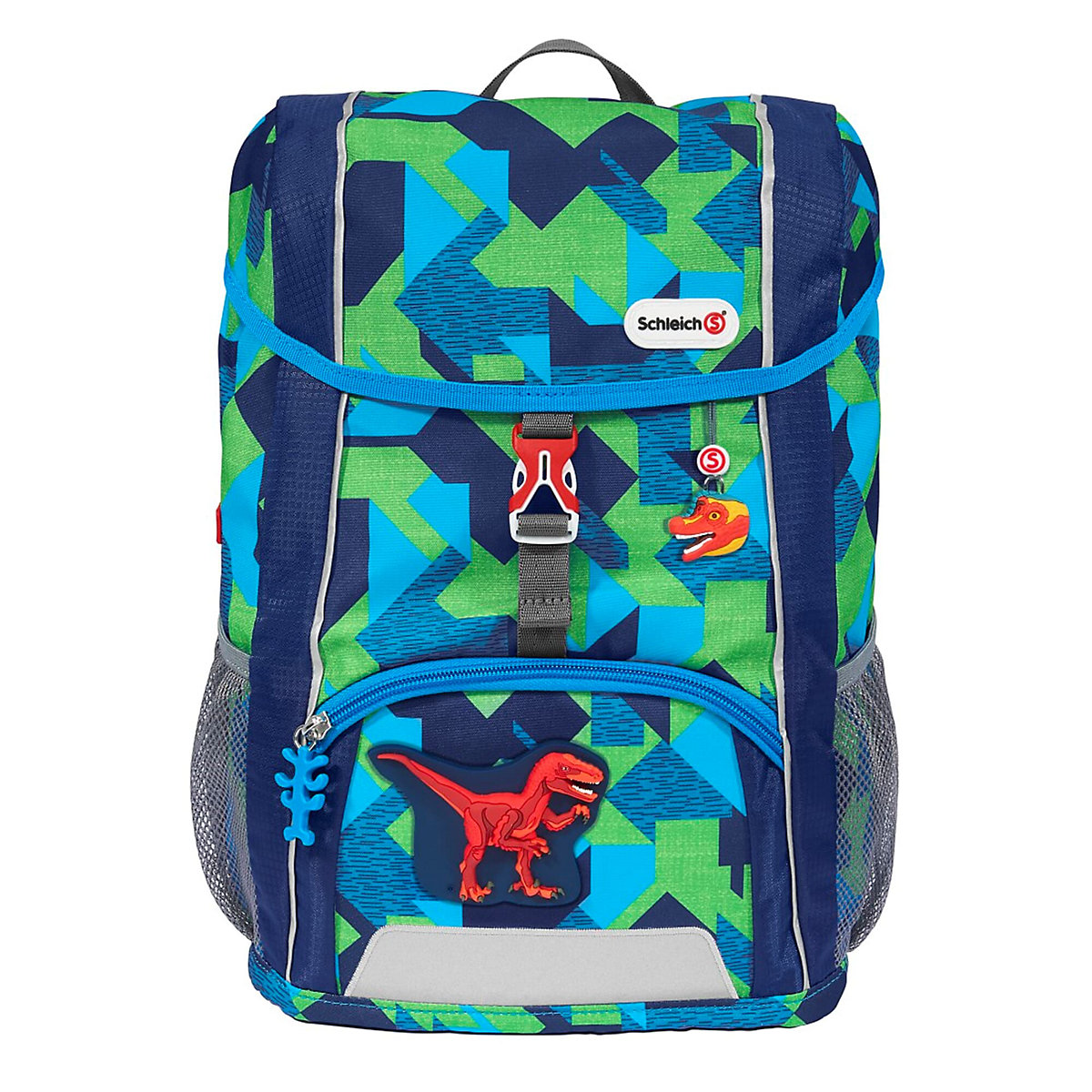 Kinderrucksack KID Schleich® Dinosaurs, Velociraptor, inkl. Sitzkissen & MAGIC MAGS