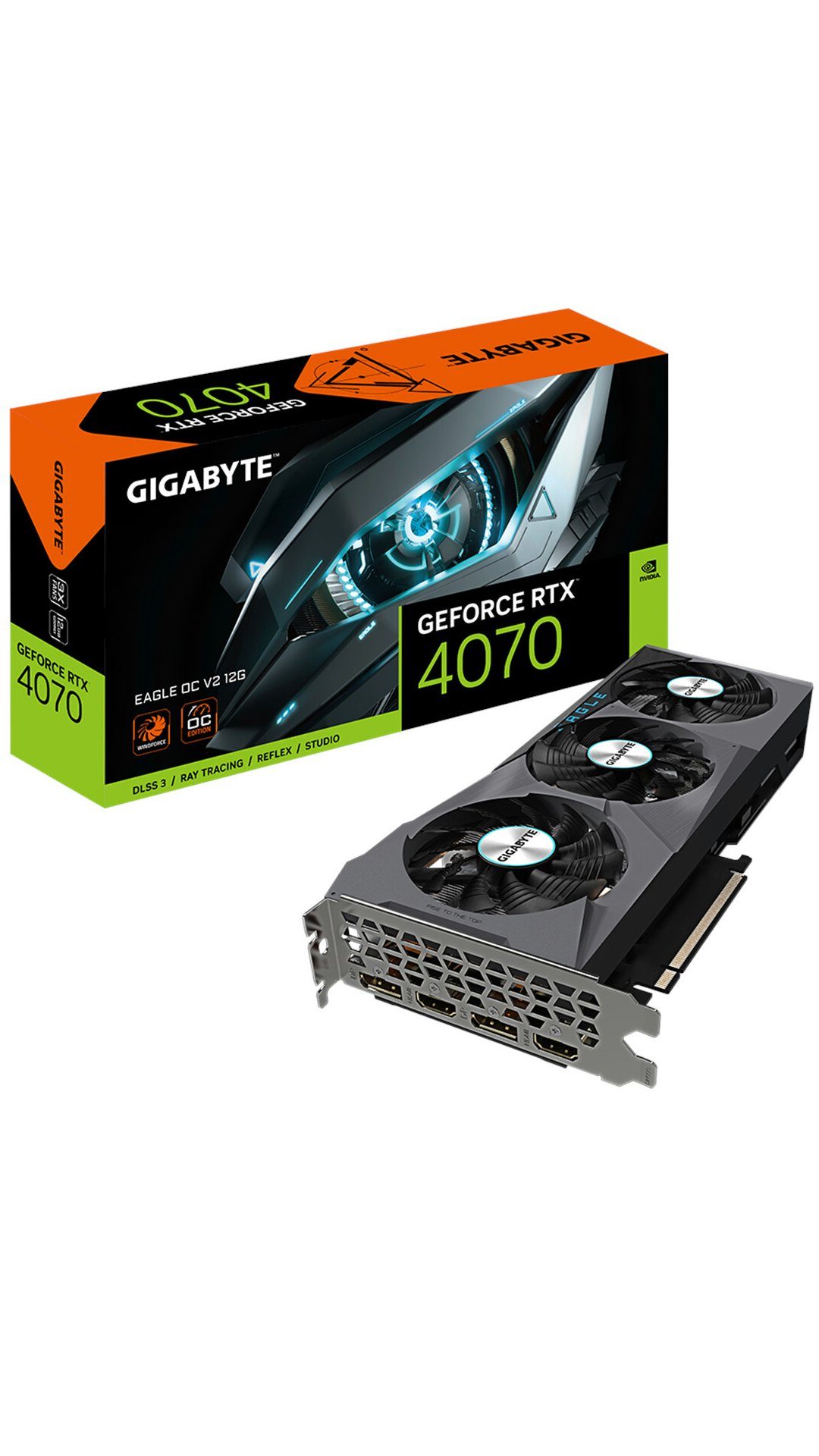 Gigabyte GeForce RTX 4070 EAGLE OC V2 12G Grafikkarte