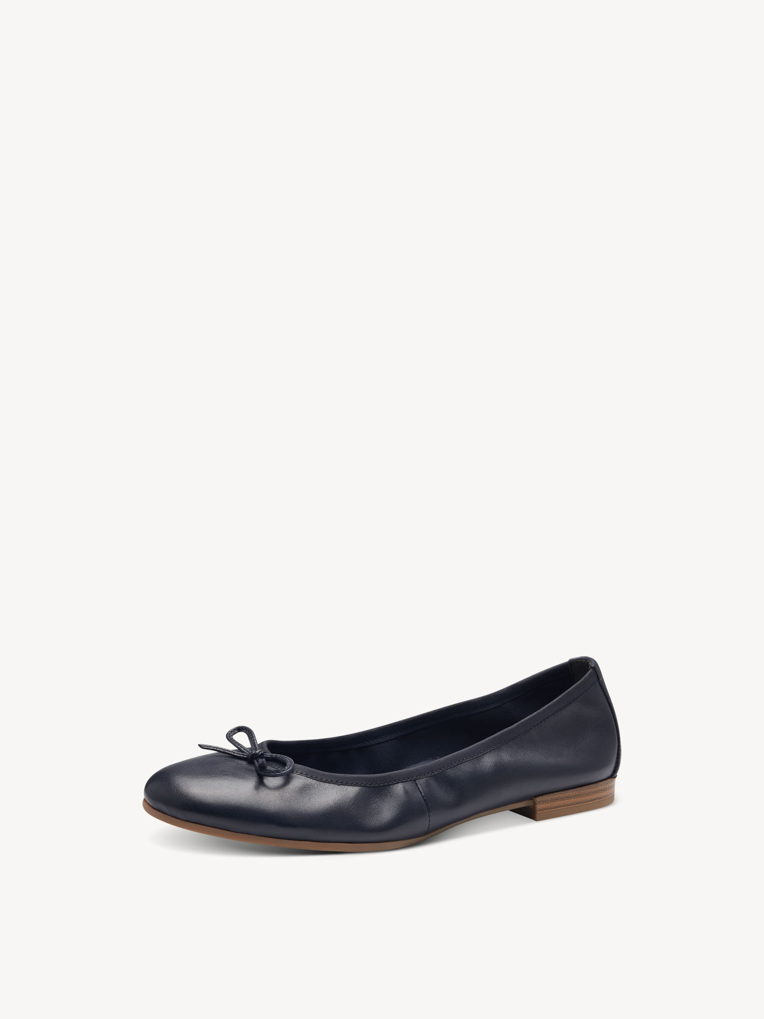 Ballerine en cuir - bleu