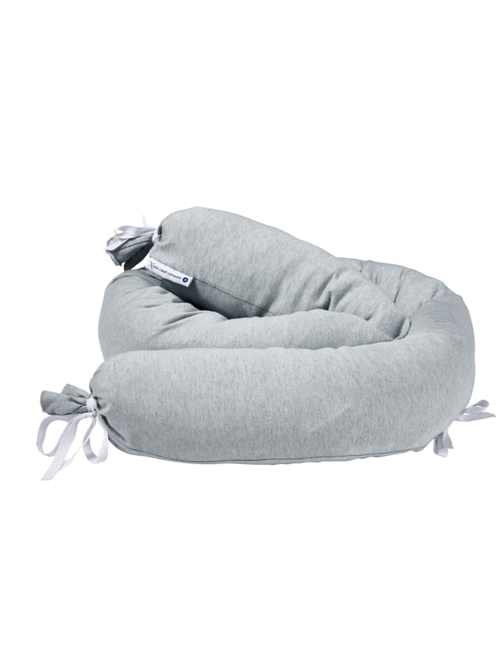 nordic coast company  Bettschlange in Grau- (L) 180 cm günstig kaufen onesize
