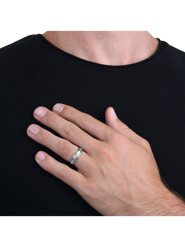 Amor Ring Edelstahl in Silber günstig kaufen
