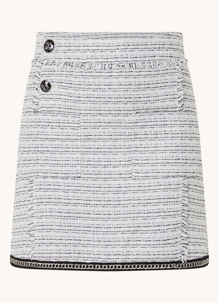 Fifth House  Aurora minirok met tweed-look en opgestikte zakken