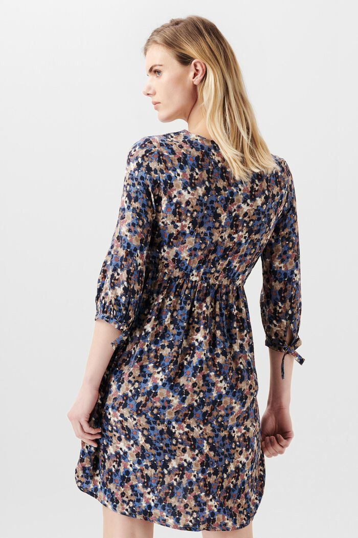 Gemustertes Midikleid mit Stillfunktion