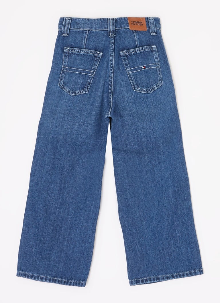 Jeans a vita alta e gamba larga Tommy Hilfiger in misto lyocell