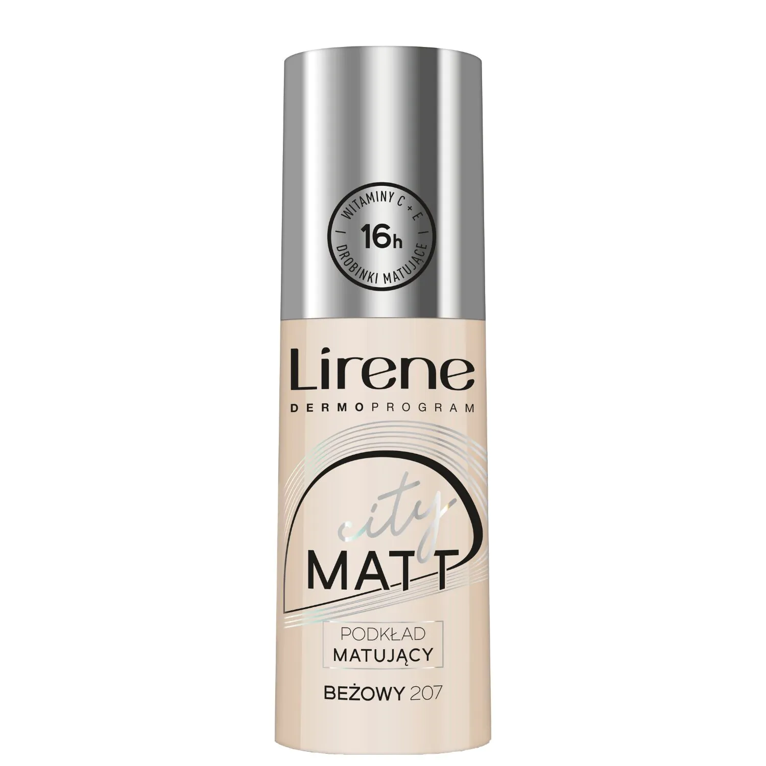 Lirene City Matt matinį atspalvį suteikiantis makiažo pagrindas 207 Beige