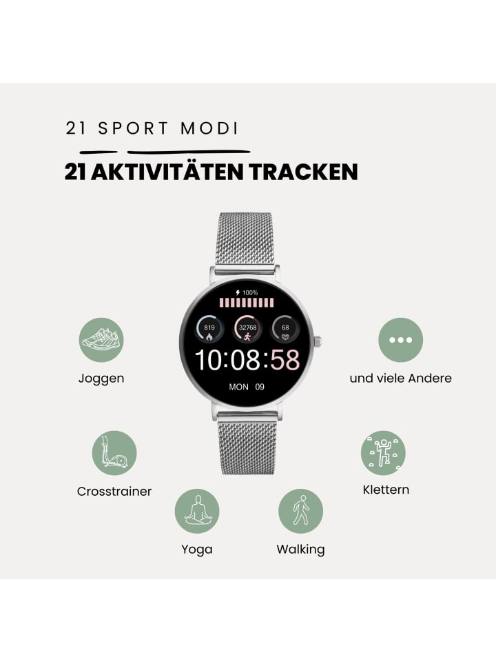 XCOAST Smartwatch SIONA 2 Nano Silber günstig kaufen onesize