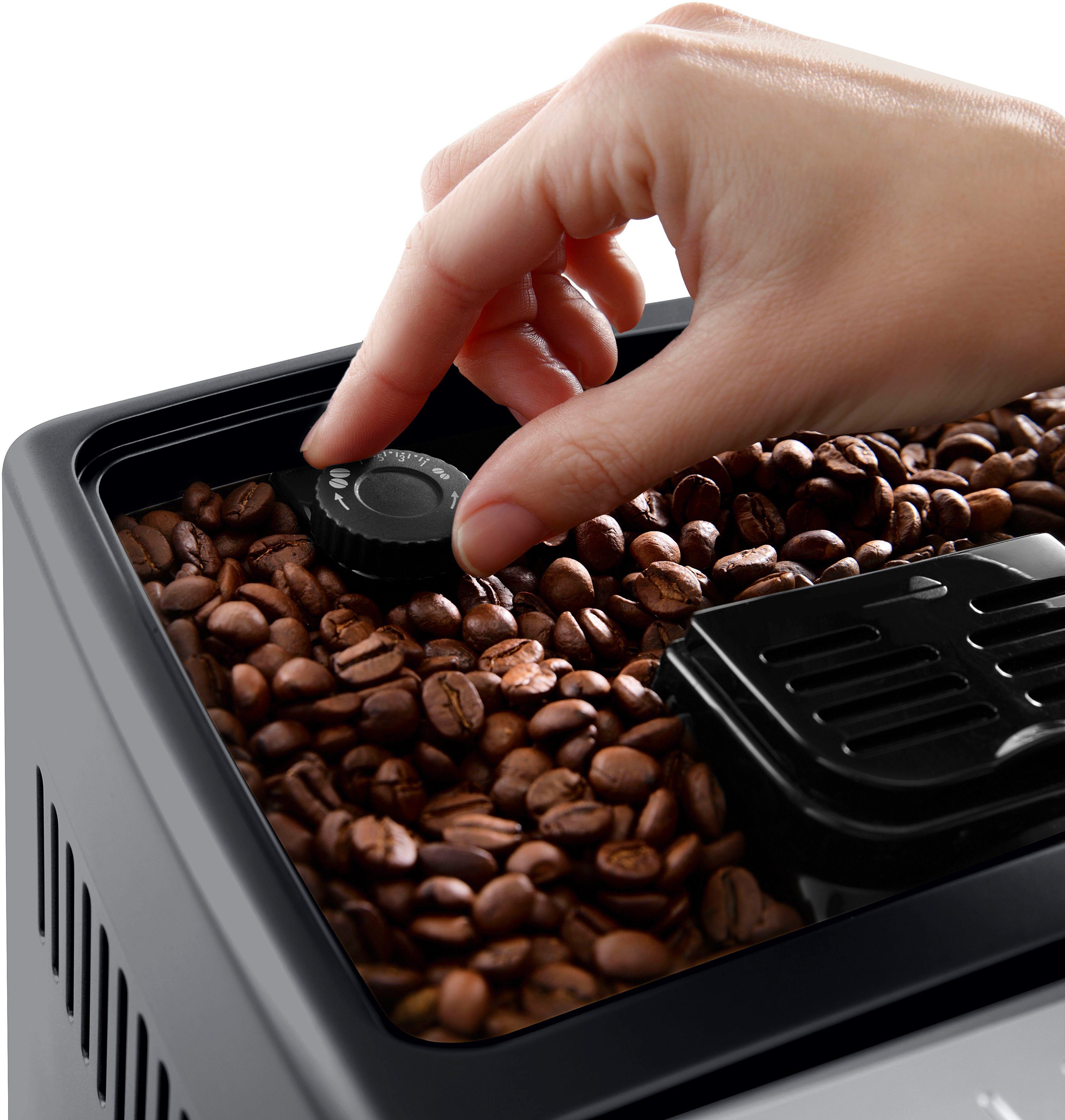 De'Longhi Kaffeevollautomat Dinamica Plus ECAM 370.70.B, mit LatteCrema Milchsystem und Kaffeekannenfunktion