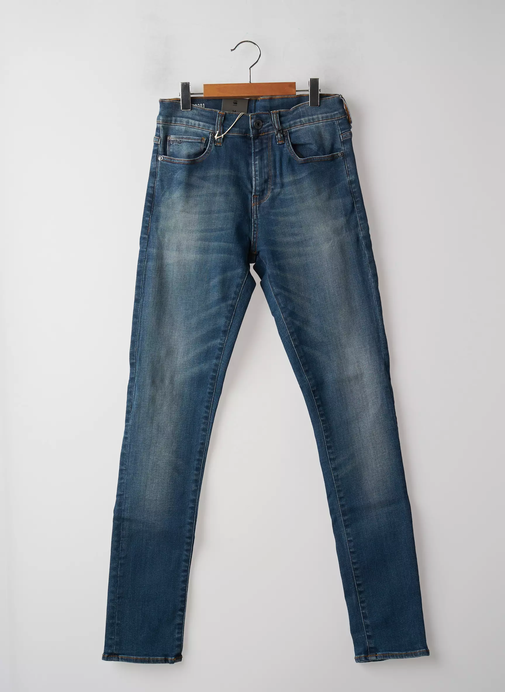 G Star Jeans Coupe Droite Garcon couleur bleu