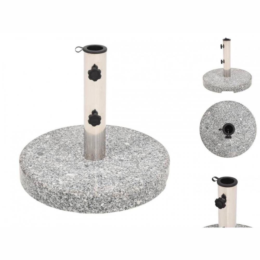 vidaXL Schirmhalter Sonnenschirmständer Granit Rund 20 kg