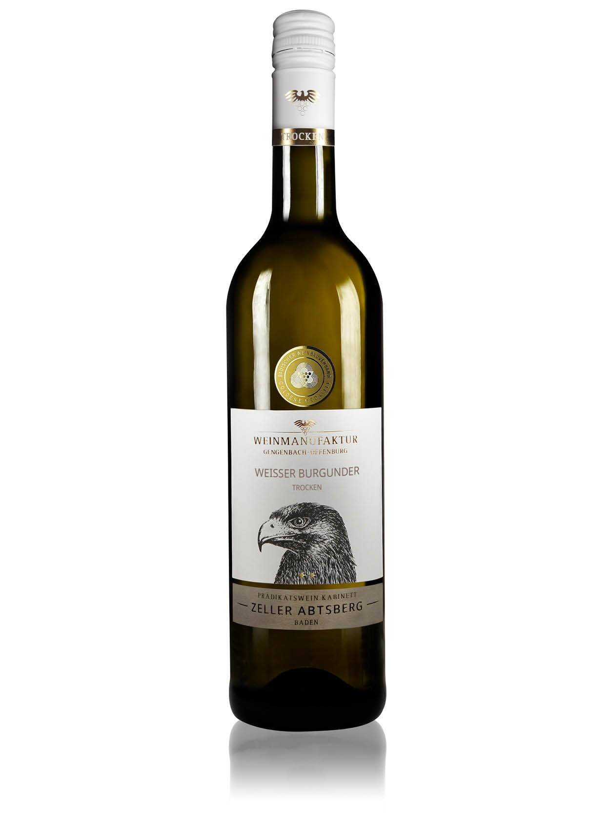 Weinmanufaktur Gengenbach-Offenburg Klassik Zeller Abtsberg Weißer Burgunder Kabinett trocken 0,75L 2022