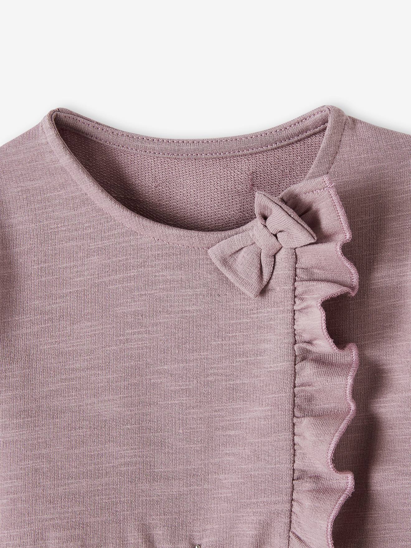 Vertbaudet Mädchen Baby Kleid Oeko-Tex - grauviolett