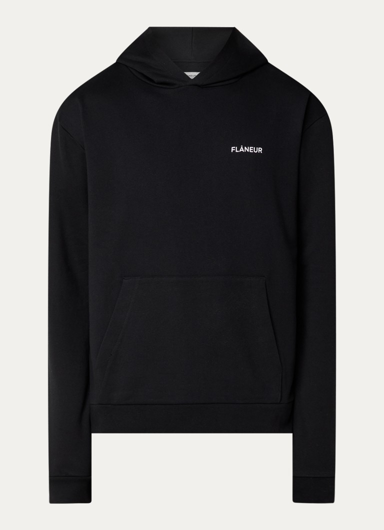FLÂNEUR Essential majica s kapuljačom s logotipom