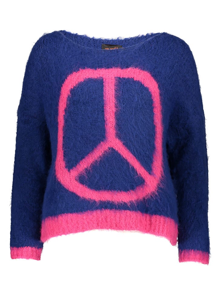 miss goodlife Pullover in Dunkelblau/ Pink günstig kaufen