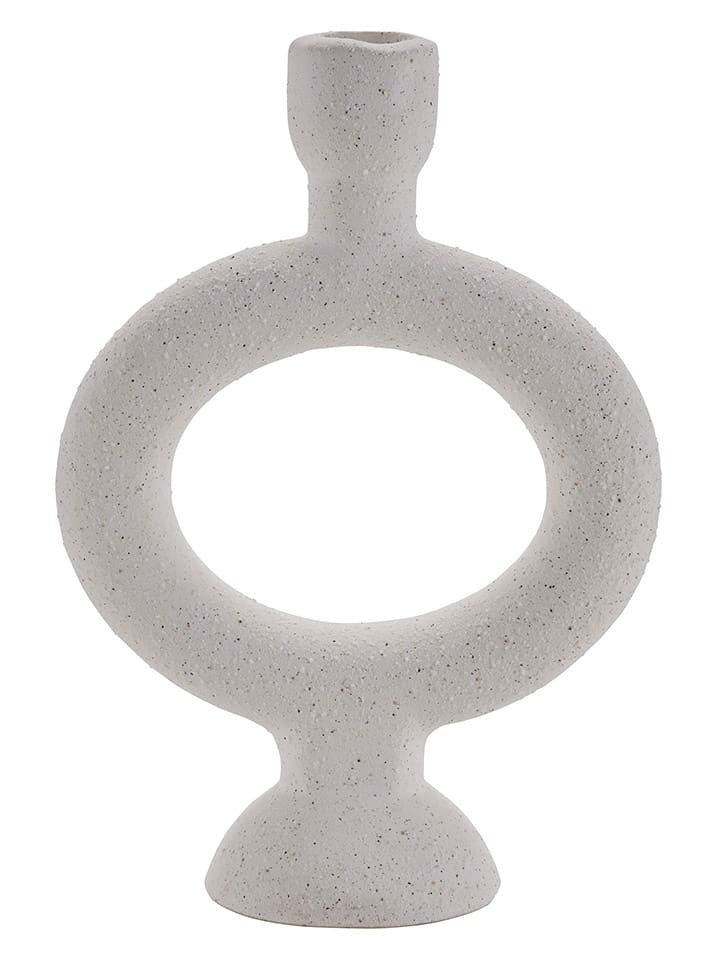 Bahne Kerzenhalter in Weiß - (B)14 x (H)20,5 x (T)7,5 cm günstig kaufen onesize
