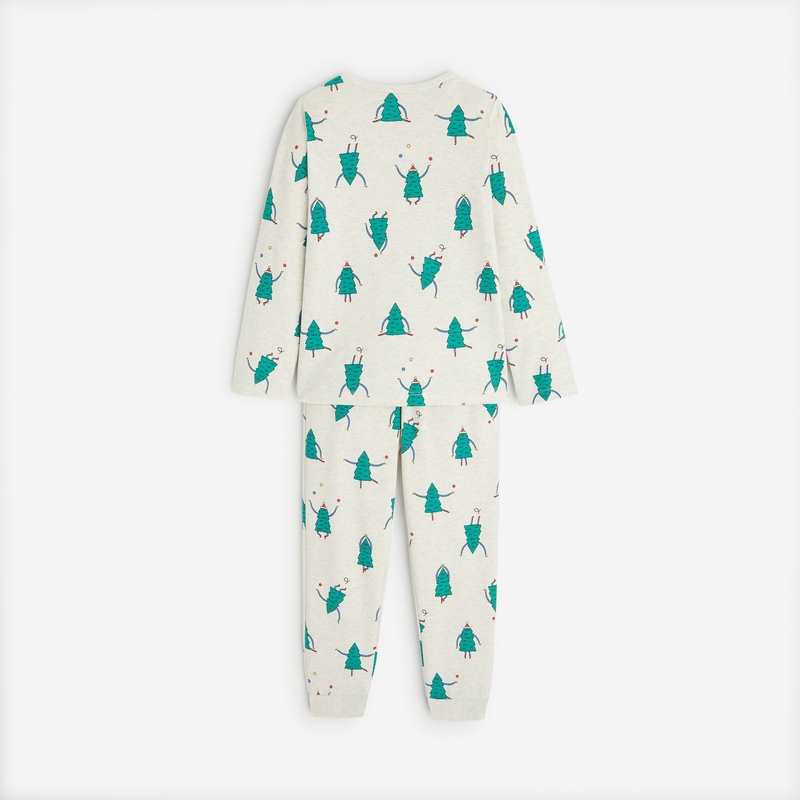 Pyjama sapin long enfant gris chiné garçon Catimini