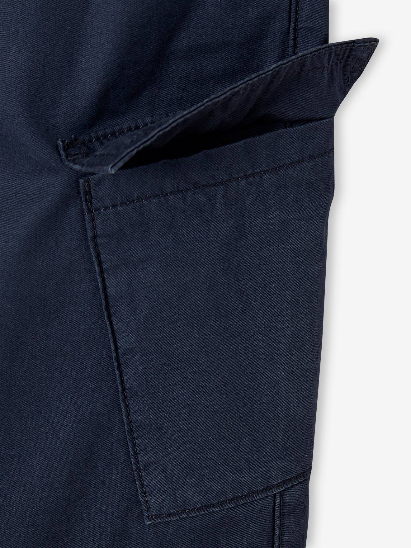 Vertbaudet Jungen Cargohose mit Schlupfbund - nachtblau