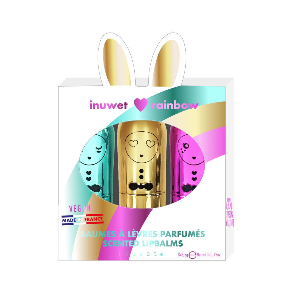 Inuwet INUWET COFFRET TRIO BAUMES RAINBOW  EXCLUSIF Nocibé BAUMES A LEVRES