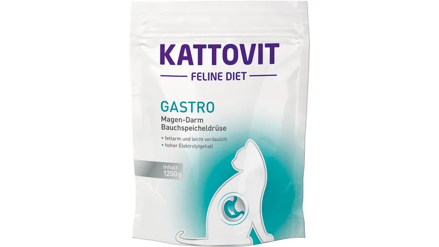 Kattovit Katzentrockenfutter Feline Gastro 1.25 kg