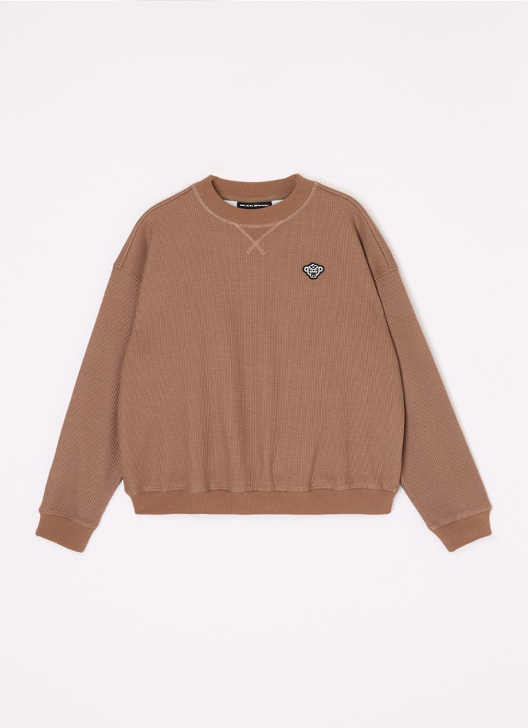 Schwarzer Bananenpullover mit Logo