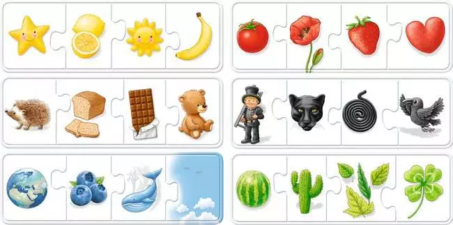 Kinderpuzzle ab 2 Jahren - Farben lernen - 4 Teile