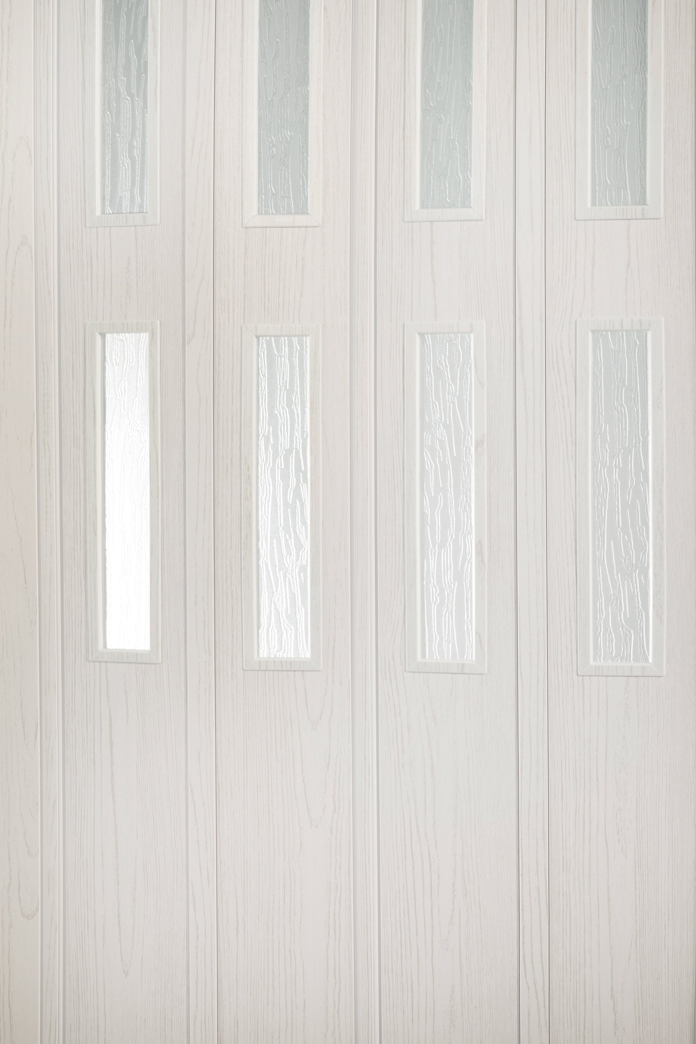 Forte Falttür Luciana, weiß, m. 2 Fenster, Festmaß 88,5 x 202 cm