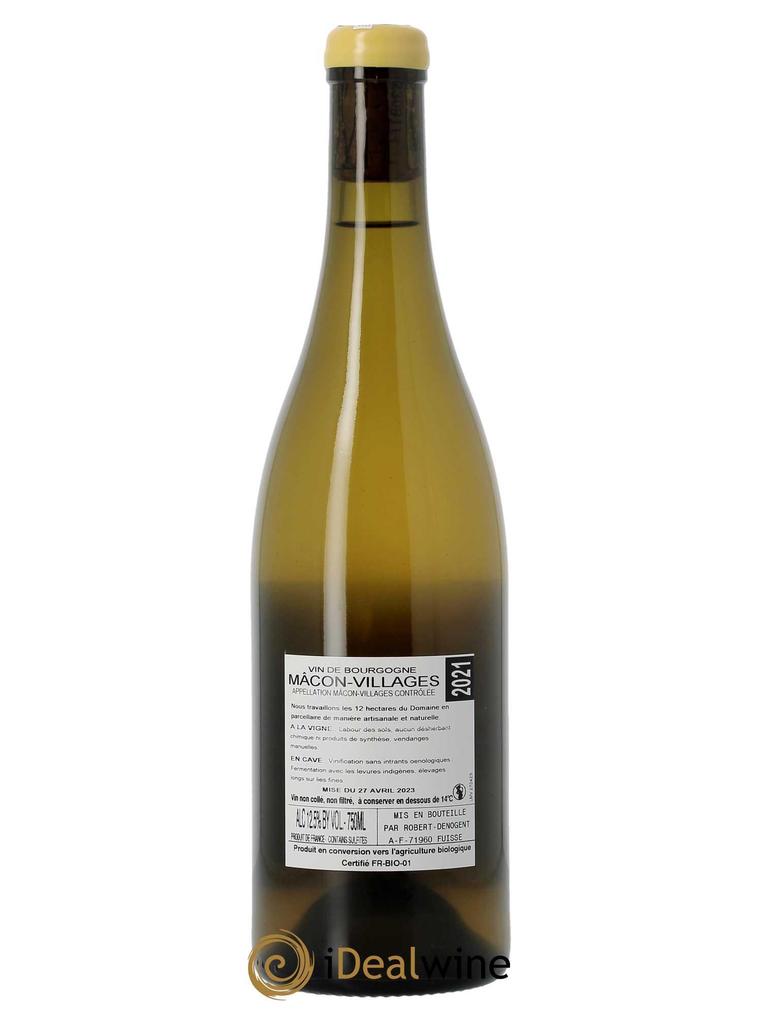 Mâcon-Villages Les Sardines Robert Denogent (Domaine)  2021 - Lot de 1 Bouteille