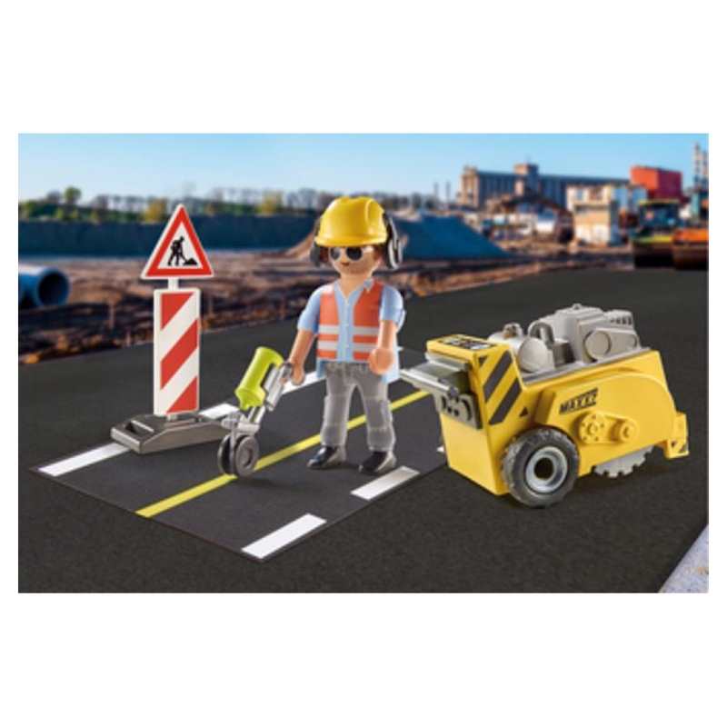 71185 Ouvrier avec scie de sol Playmobil City Action
