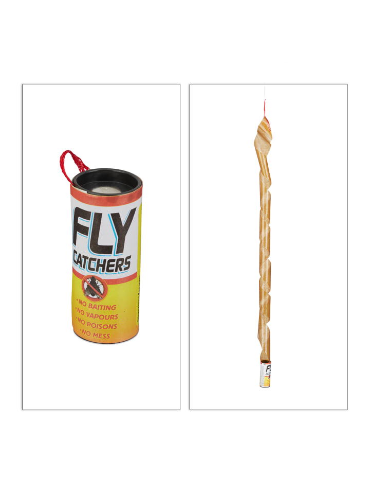 relaxdays 24x Fliegenfänger in Braun günstig kaufen onesize