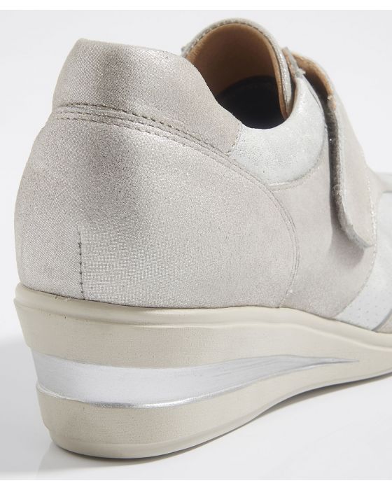 Derbies à scratch dessus cuir irisé
