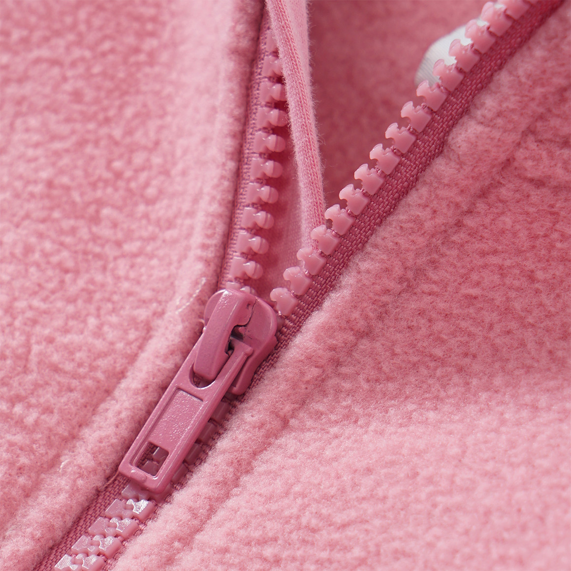 Mädchen Fleecejacke mit Stehkragen