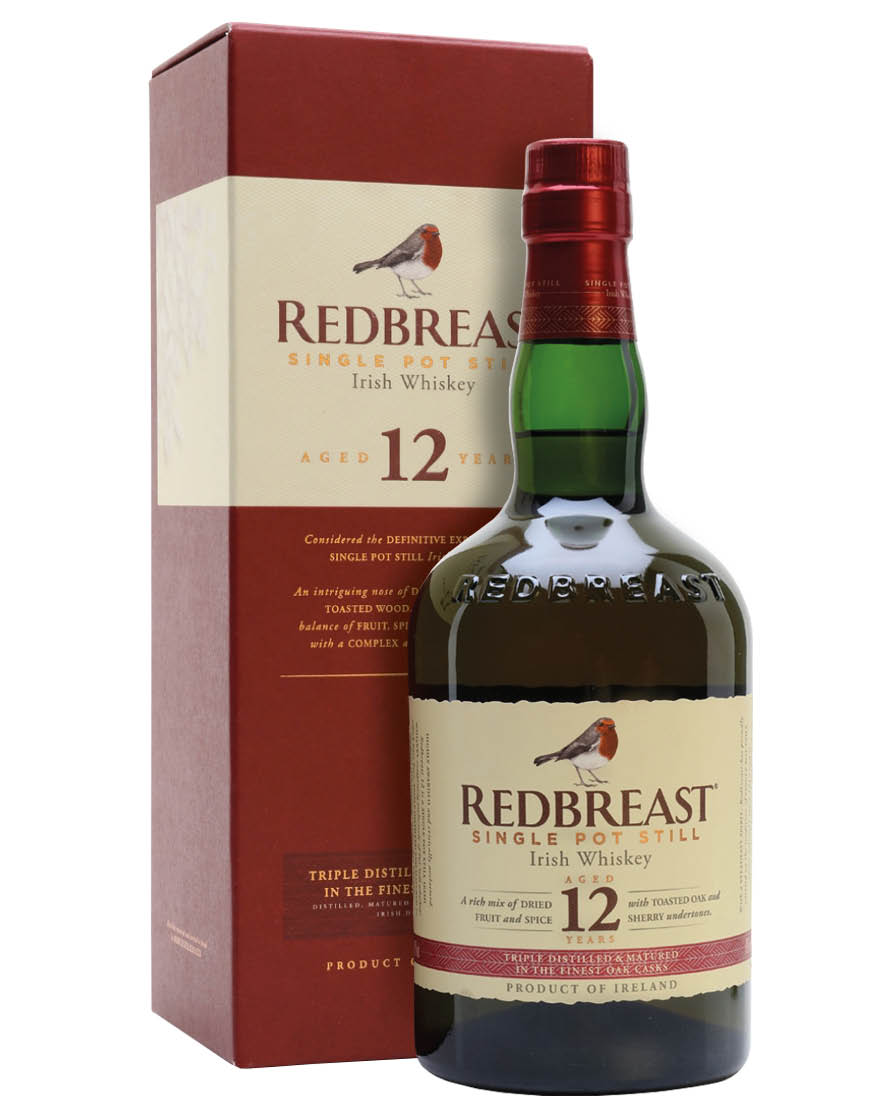 Single Pot Still Irish Whiskey Aged 12 Years Redbreast 0,7 ℓ, En Étui