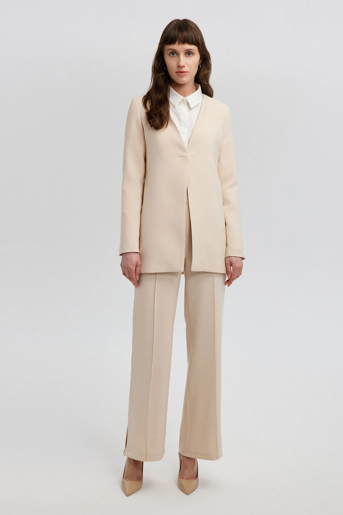 Touché Privé  Zweiteiler - Beige - Regular Fit