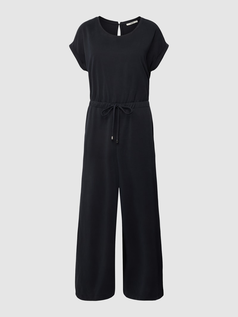 Jumpsuit mit Schlüsselloch-Ausschnitt in anthrazit