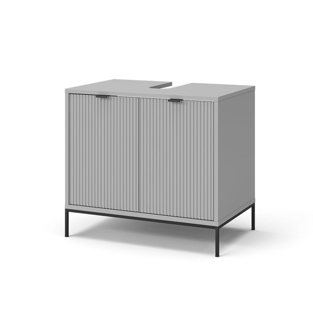 Vicco Waschbeckenunterschrank Badezimmerschrank ELIZA Grau