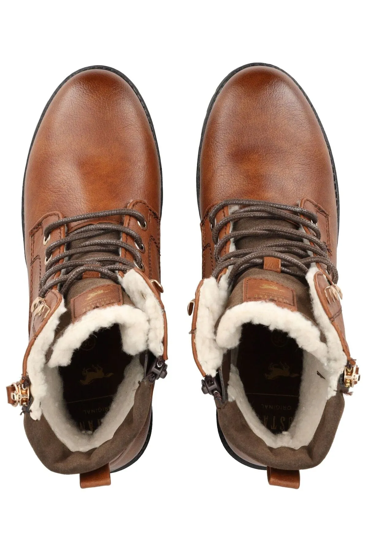 Mustang  Stiefelette - Braun - Blockabsatz