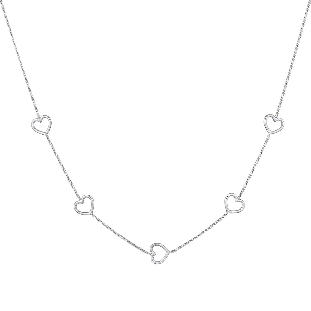 Elli Elli Collier Femmes Symbole Cœur Amour Cut-Out en argent sterling 925 Bijoux