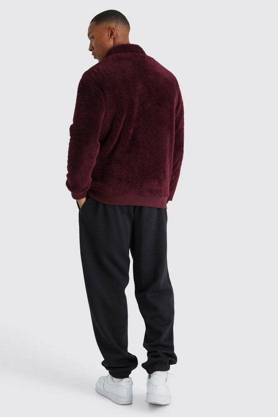 Official Borg-Sweatshirt mit 1/4 Reißverschluss