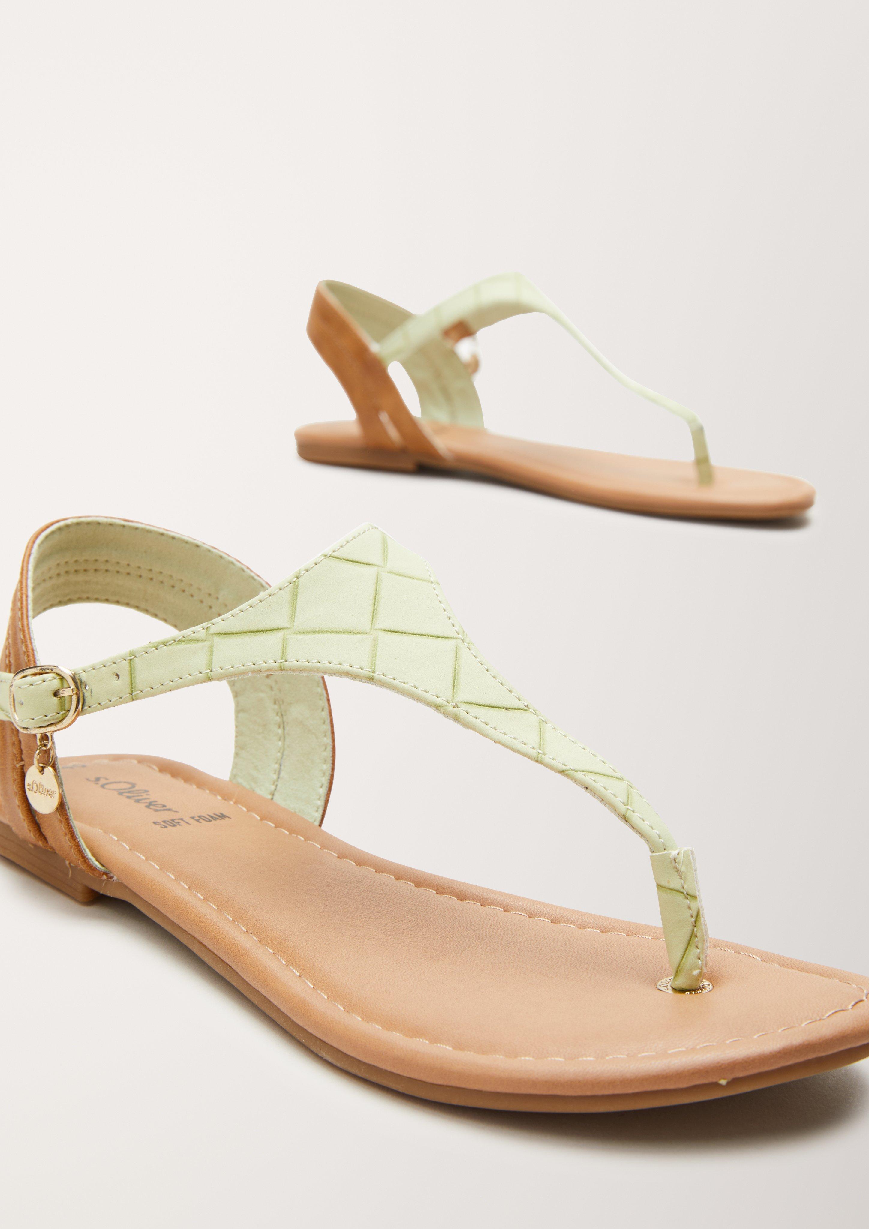 Sandalen in Leder-Optik  6005371-703
