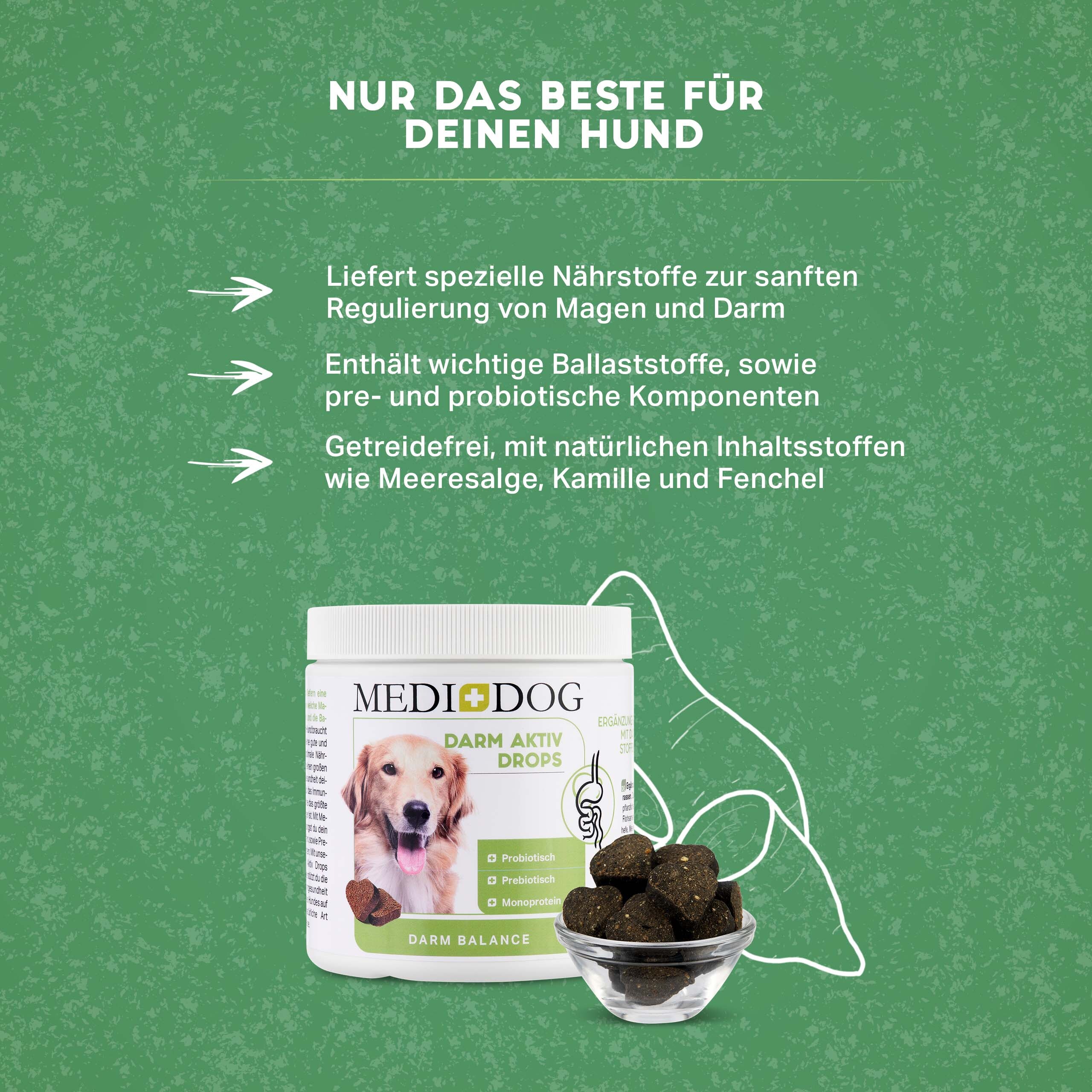 MediDog Ergänzungsfutter & Aufzucht MediDog Darm Aktiv Drops