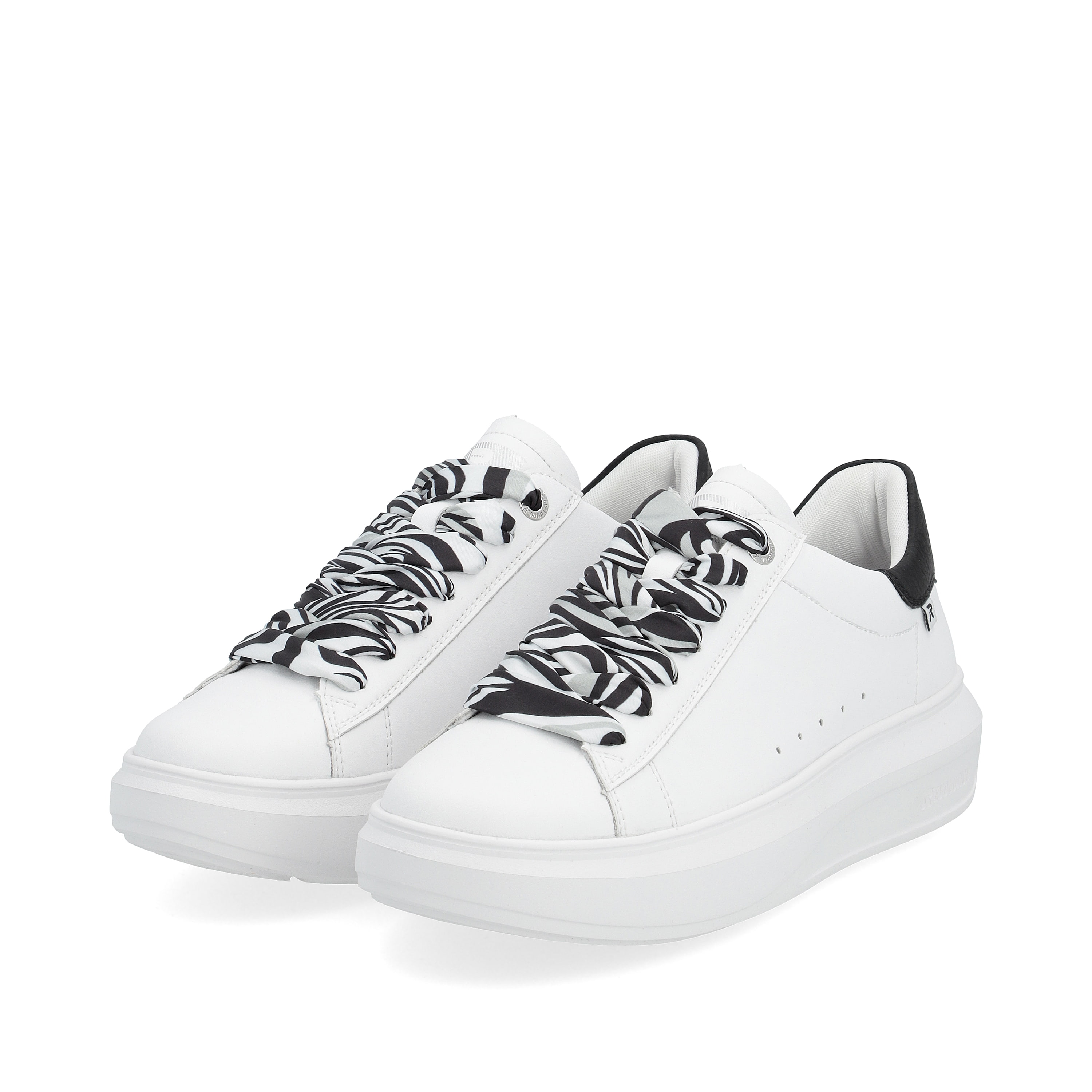 Rieker Damen Sneaker Low crystal-white deep-black