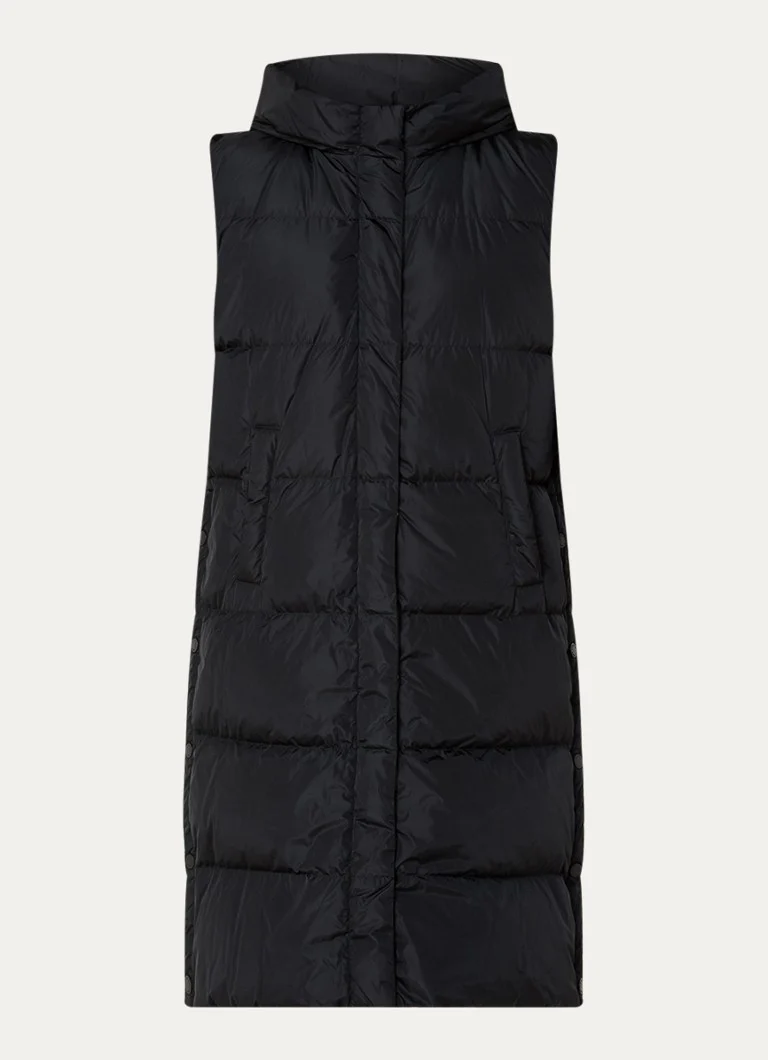 Gilet sans manches matelassé MaxMara Zimino avec capuche et poches latérales
