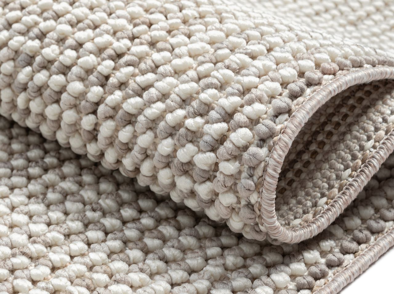 MyFlair Teppich Lucile, 200cm x 290cm, Farbe Weiß, rechteckig, Florhöhe 7mm