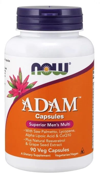 Now Foods Adam Πολυβιταμίνη για Άνδρες, Σύμπλεγμα Βιταμινών και Μεταλλικών Στοιχείων για Άνδρες, Χορτοφαγικές Κάψουλες