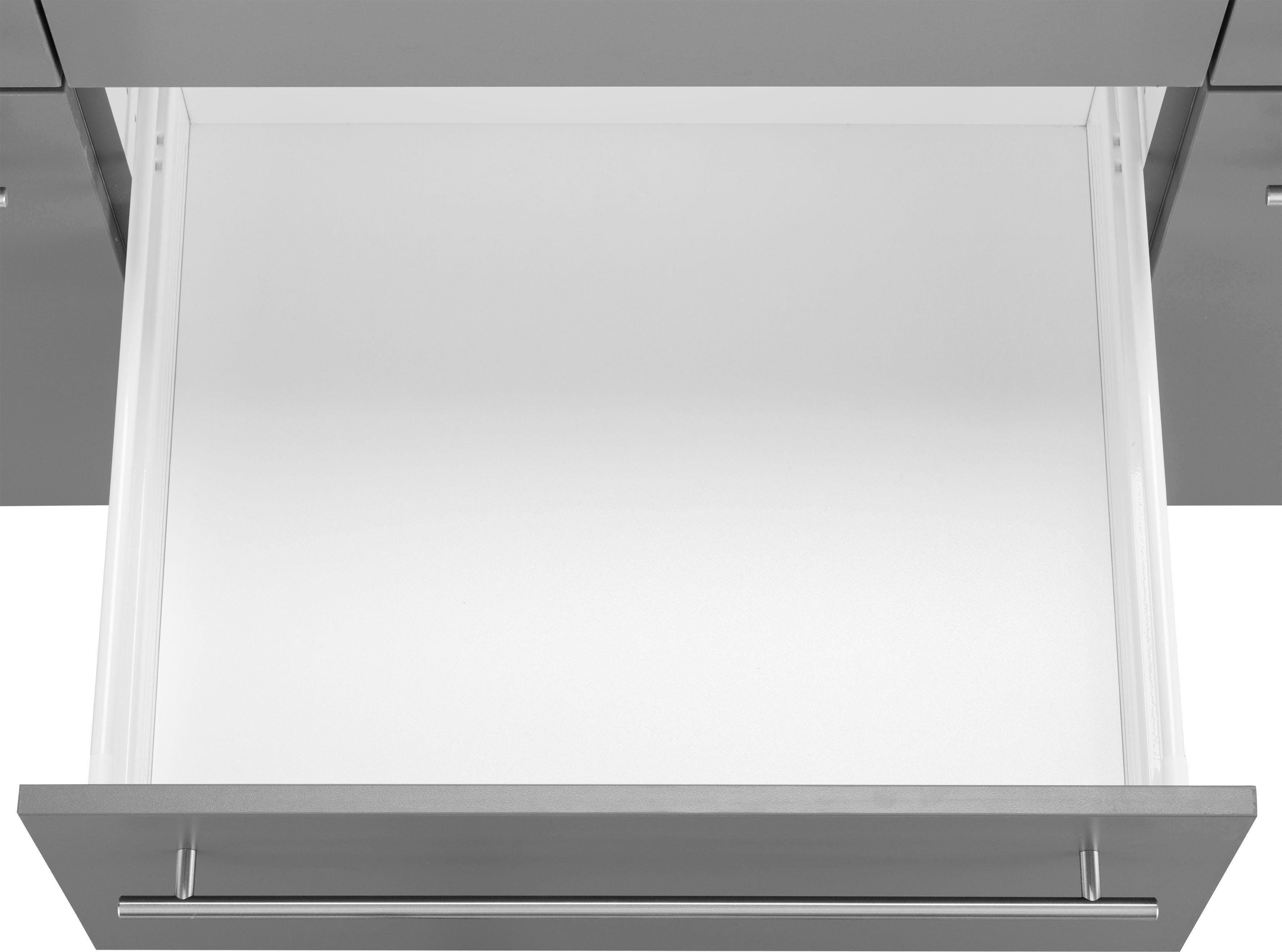 OPTIFIT Winkelküche Bern, Hanseatic E-Geräte, Stellbreite 285 x 175 cm, mit Induktionskochfeld
