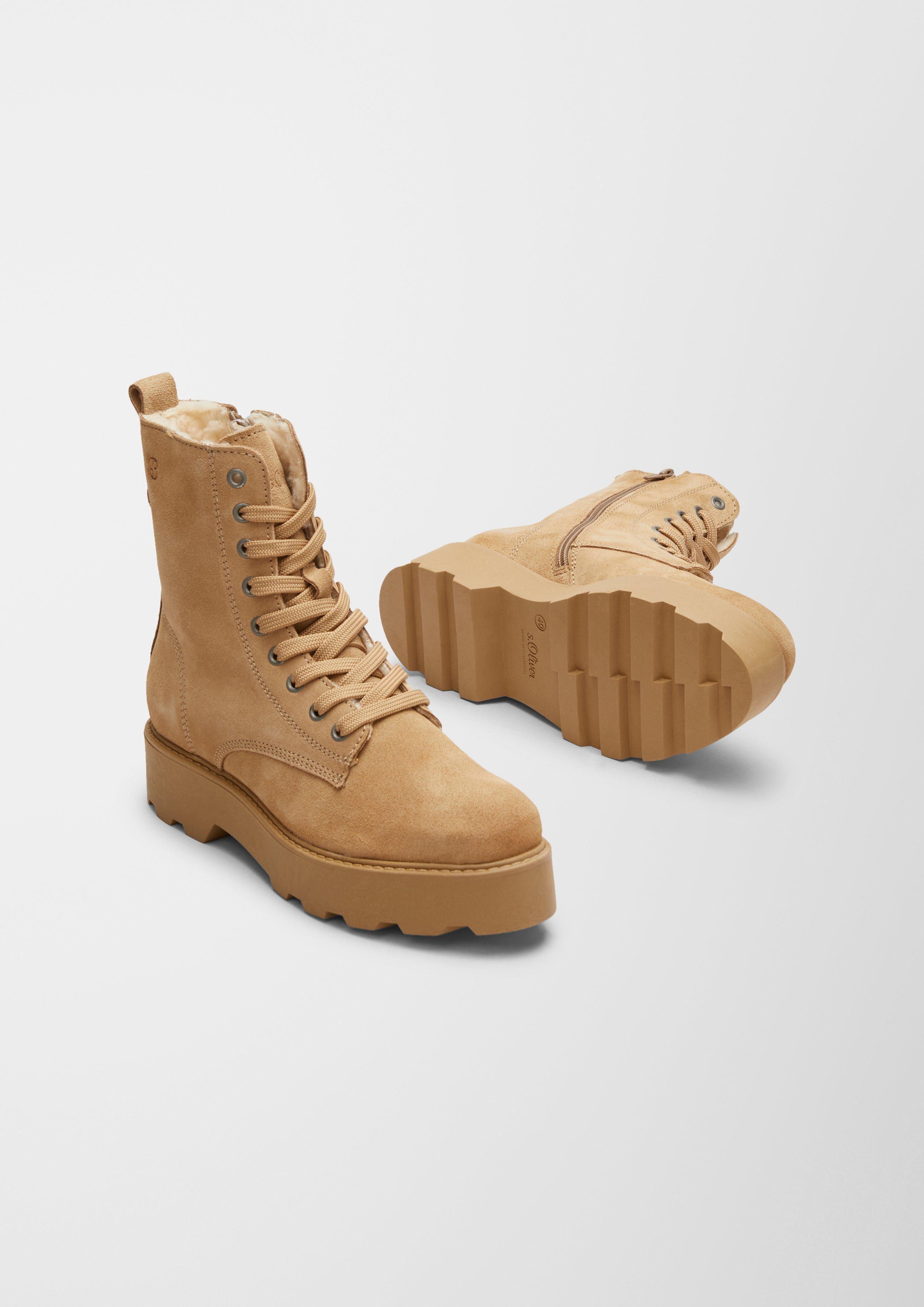 Lederstiefel mit Teddyfutter  6006656-355