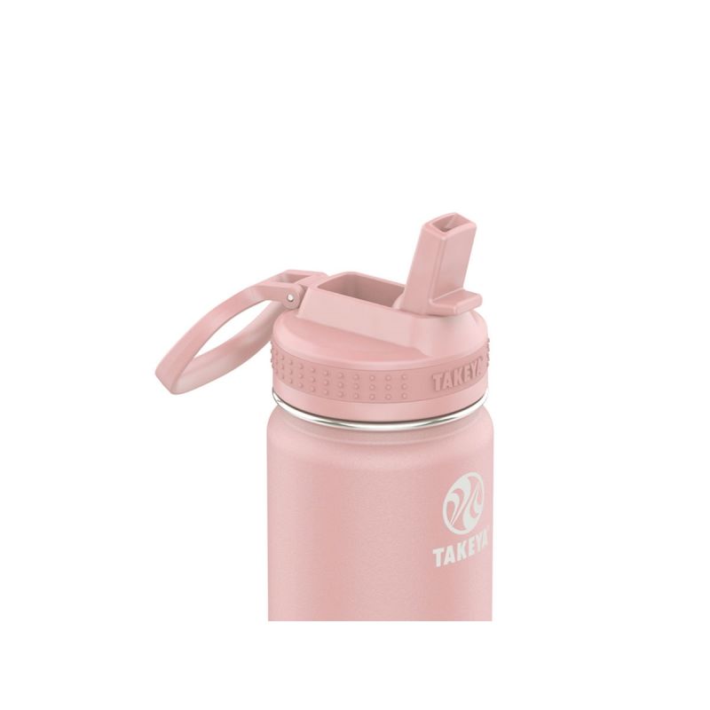 Takeya Actives Straw Insulated Bottle 24oz \/ 700ml Blush (51221)